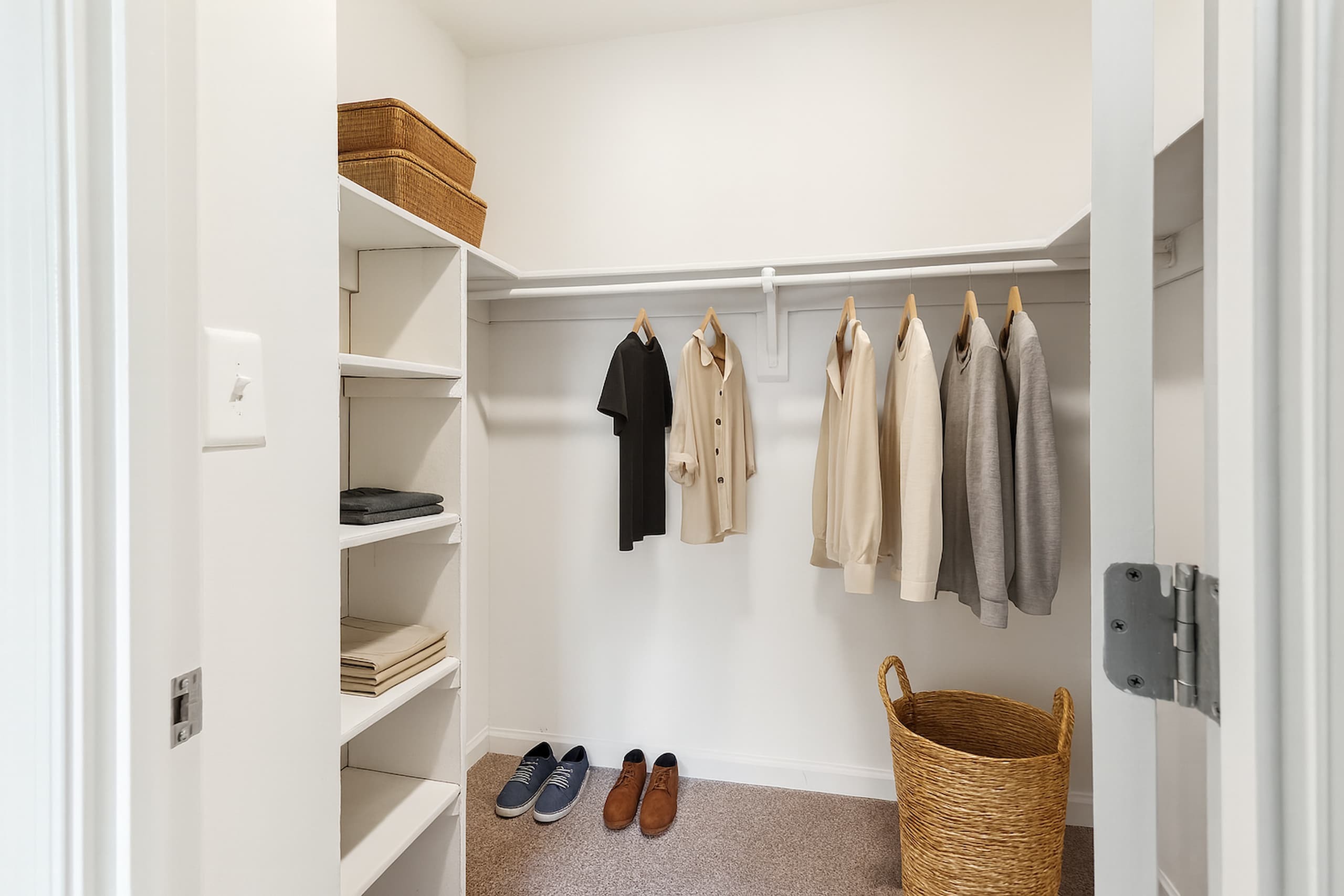 Walk-in Closets with Extra Shelving