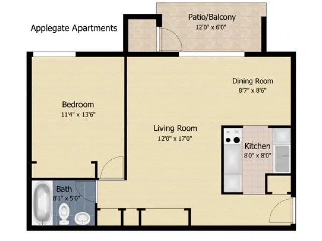 1 Bedroom AP