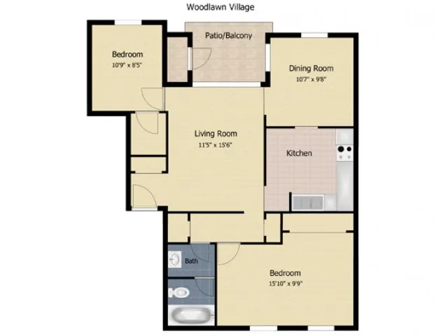 2 Bedroom Apartment