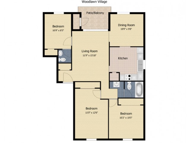 3 Bedroom Apartment
