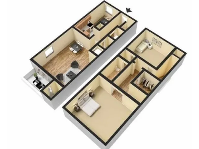 2 Bedroom 2 Bath