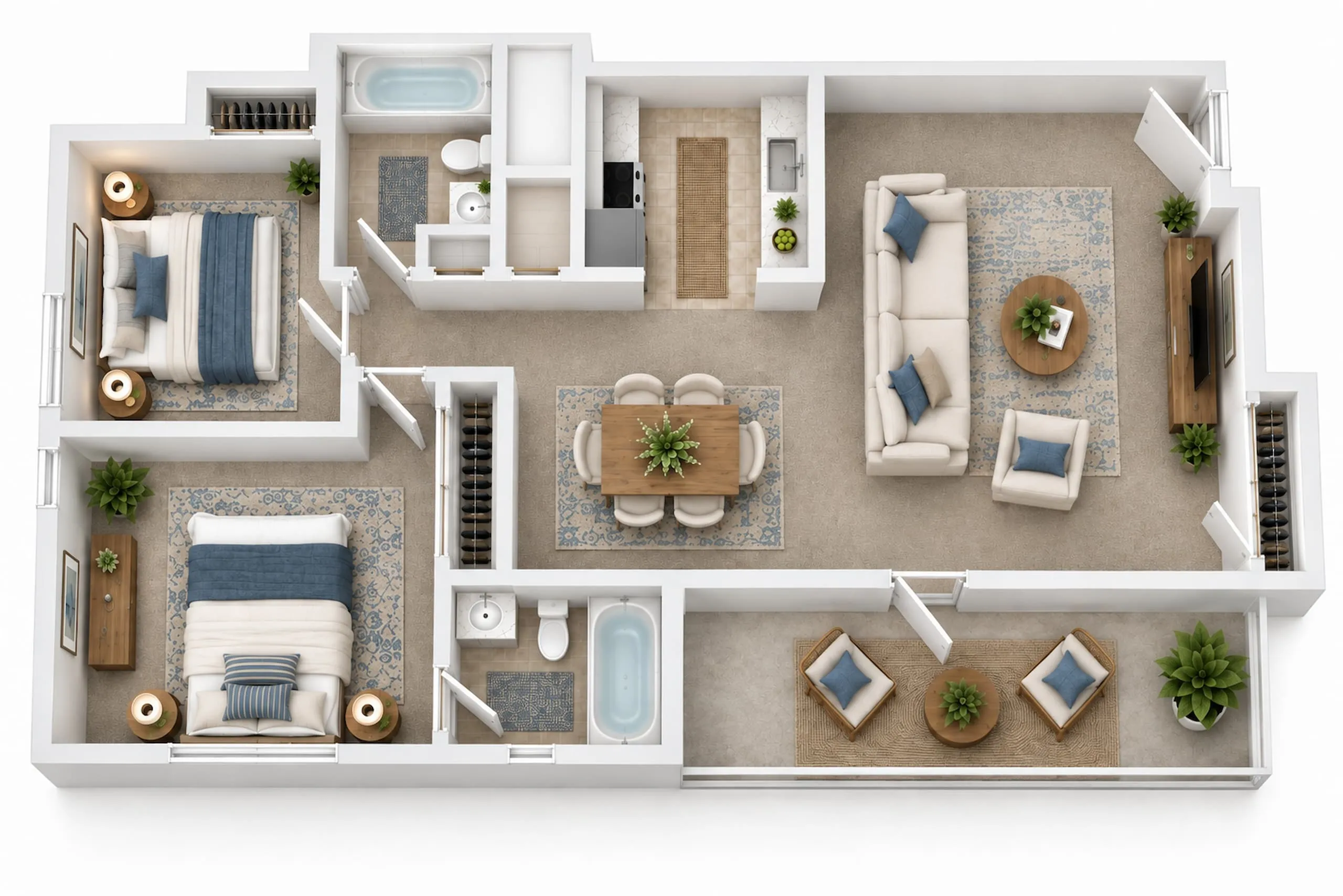 2 Bedroom 2 Bath