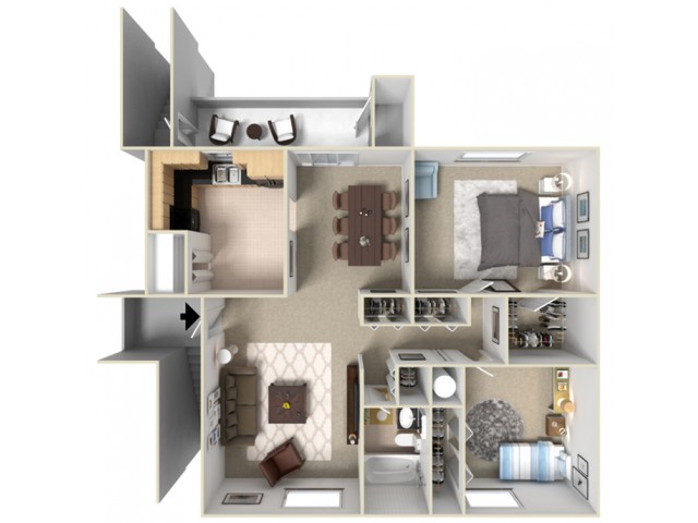 2 bedroom plan
