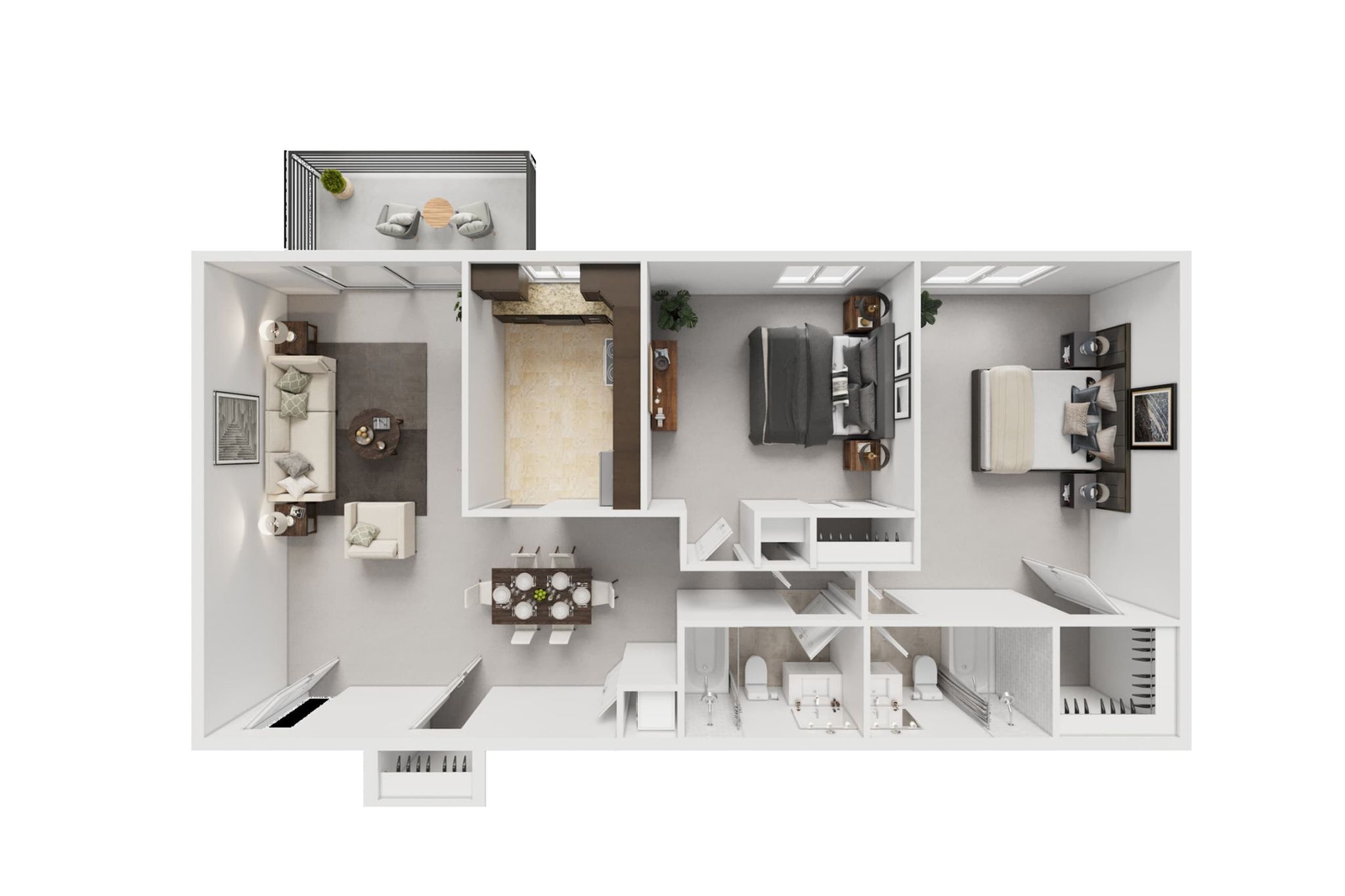 2 Bedroom 2 Bath