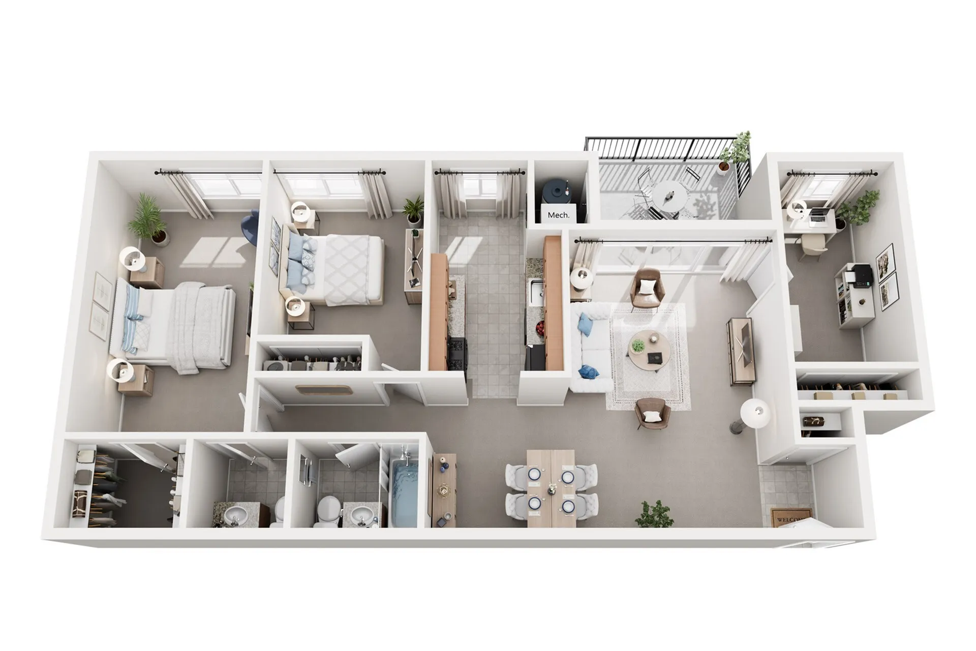 3 Bed 1.5 Bath