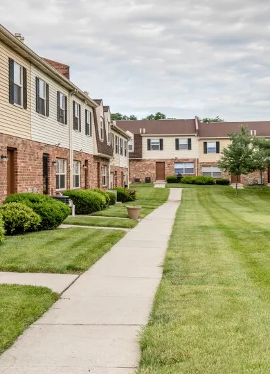 southwood townhome entrances with courtyard view
