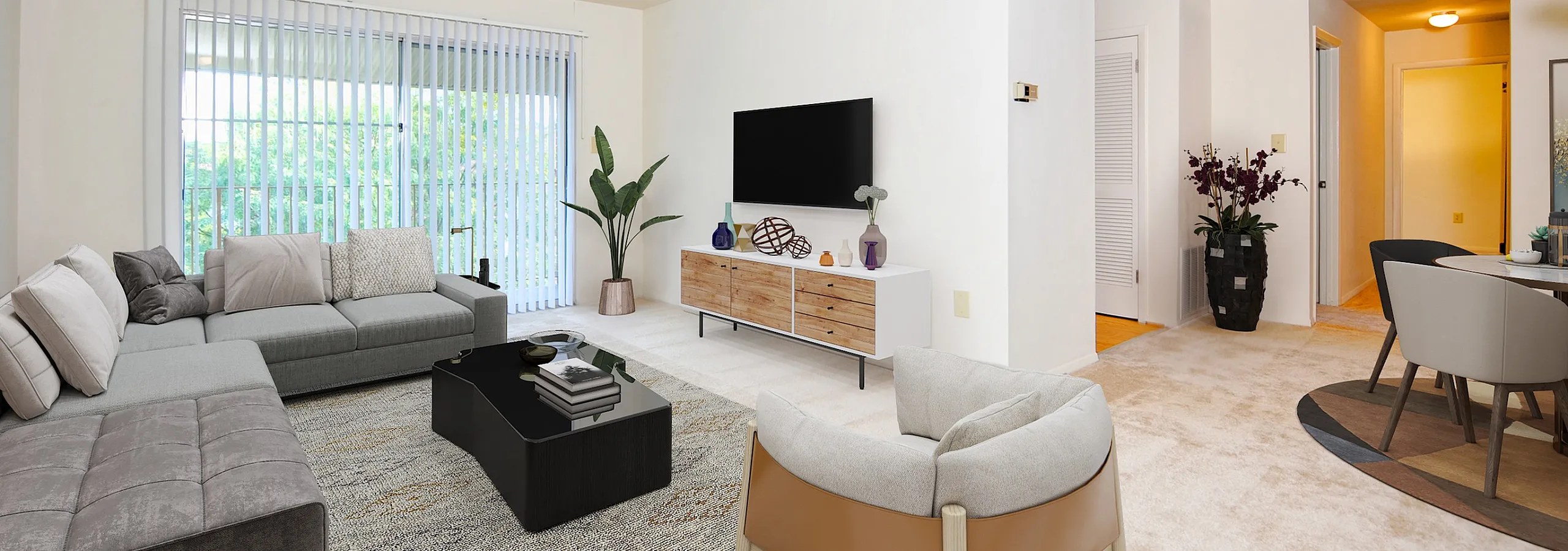 Belmont Park Apartments Living Room