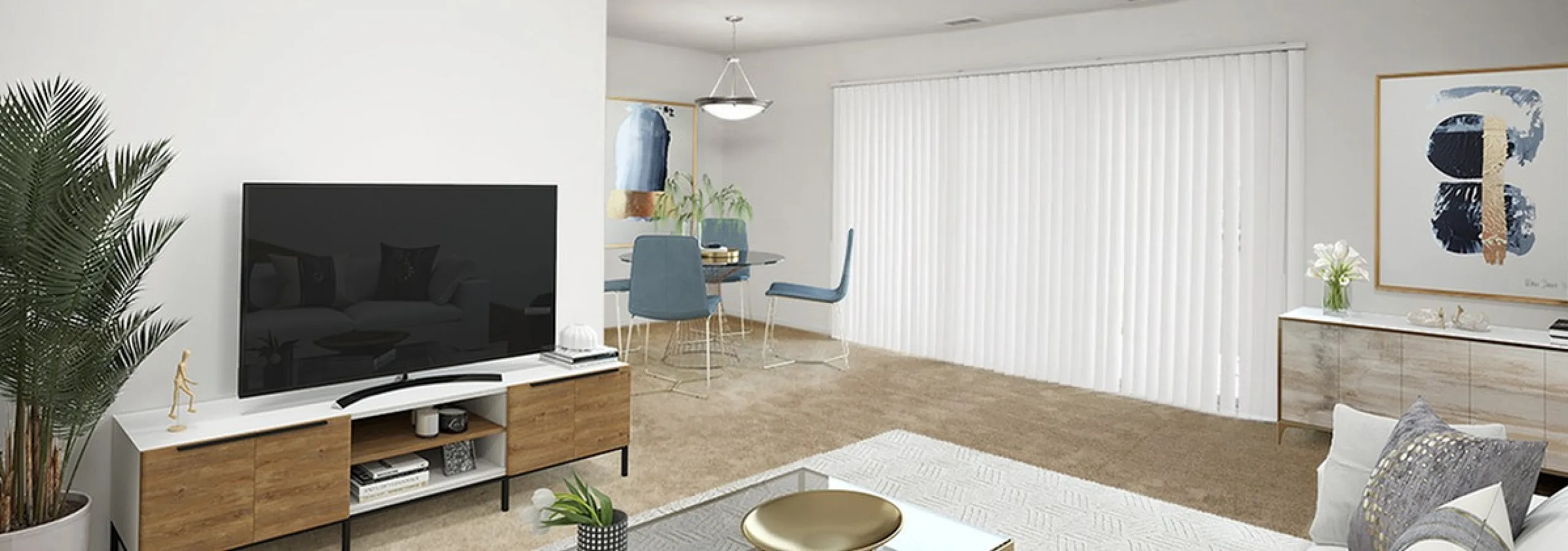 Hamlet West Apartments and Townhomes Living Room