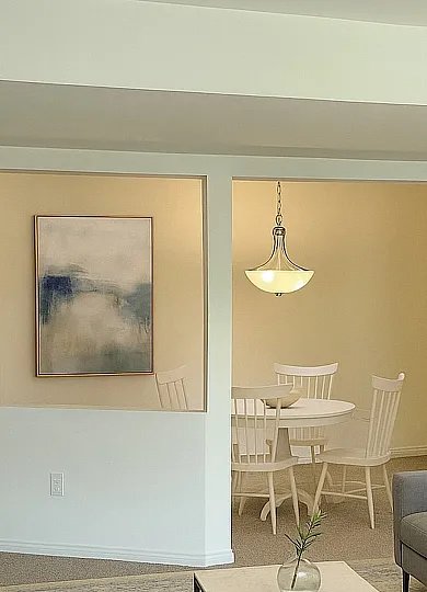 Open dining room