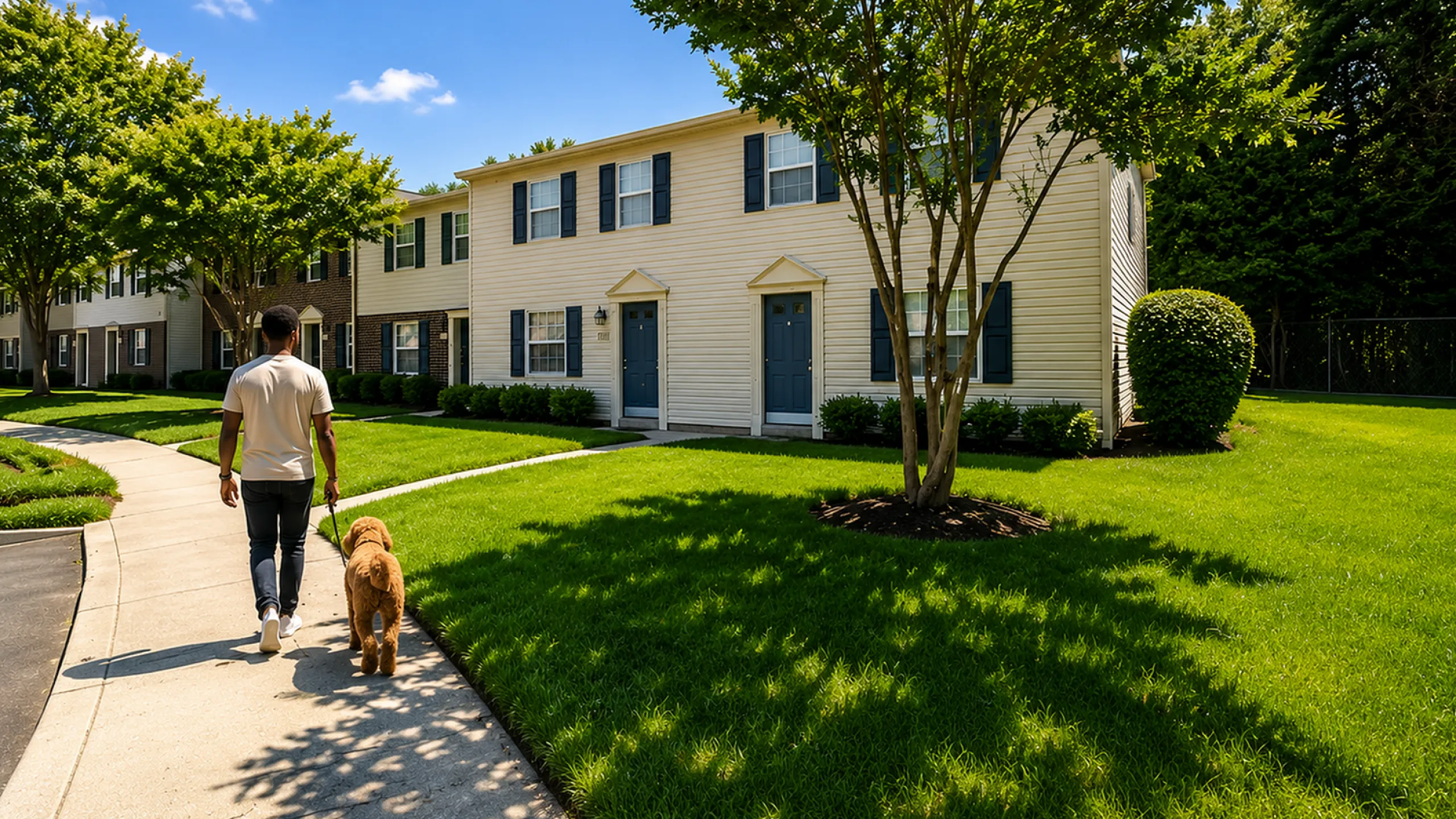 Lake Village Townhome Dog Friendly Community