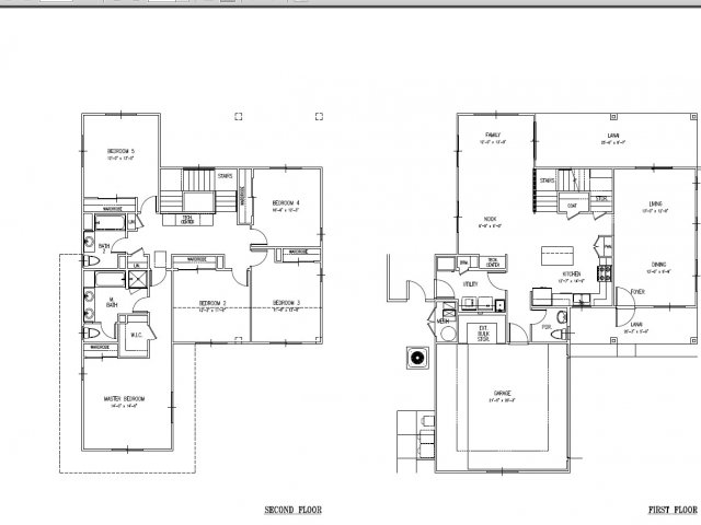 5-bedroom single family home in AMR, floor plan at 2514 sq ft, 2 car garage