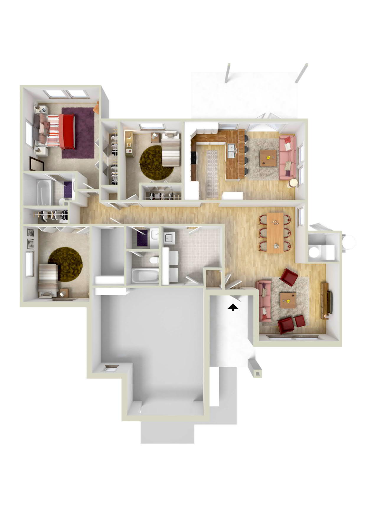 Floor Plan 3 | Ft Knox Housing | Knox Hills