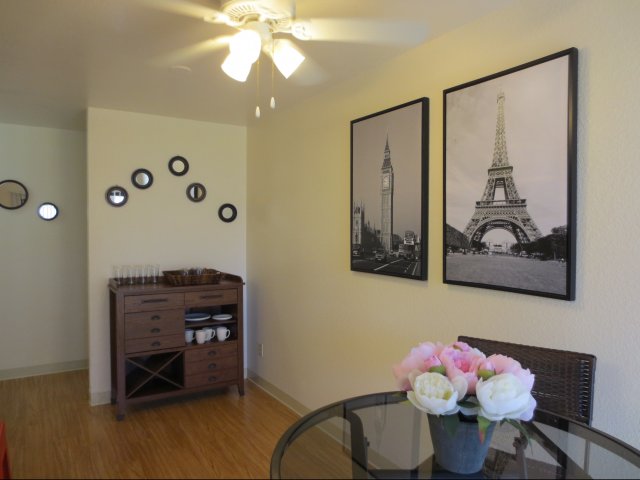 2-bedroom apartment style homes in HMR, family room off kitchen