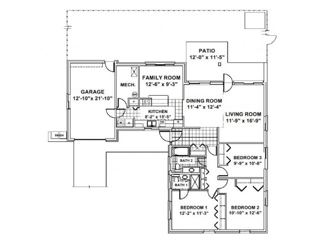 Lakewood Model | 3 Bed Apartment | Peterson SFB Tierra Vista Communities