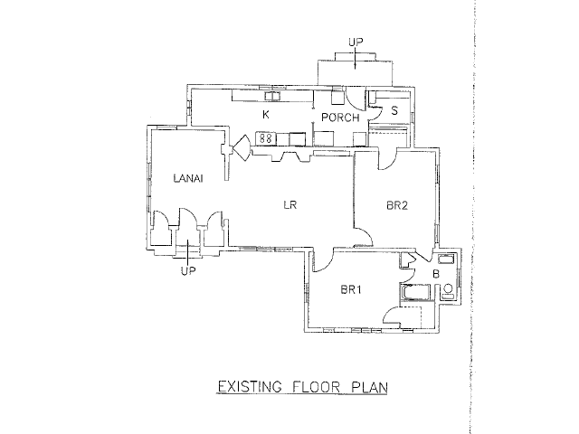 2-bedroom historic single family home, 2D floor plan