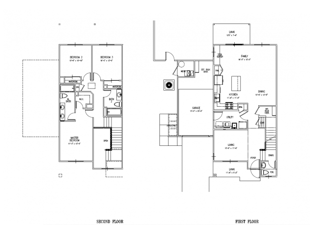 3 Bedroom Floor Plan | Schofield Barracks Housing | Island Palm Communities