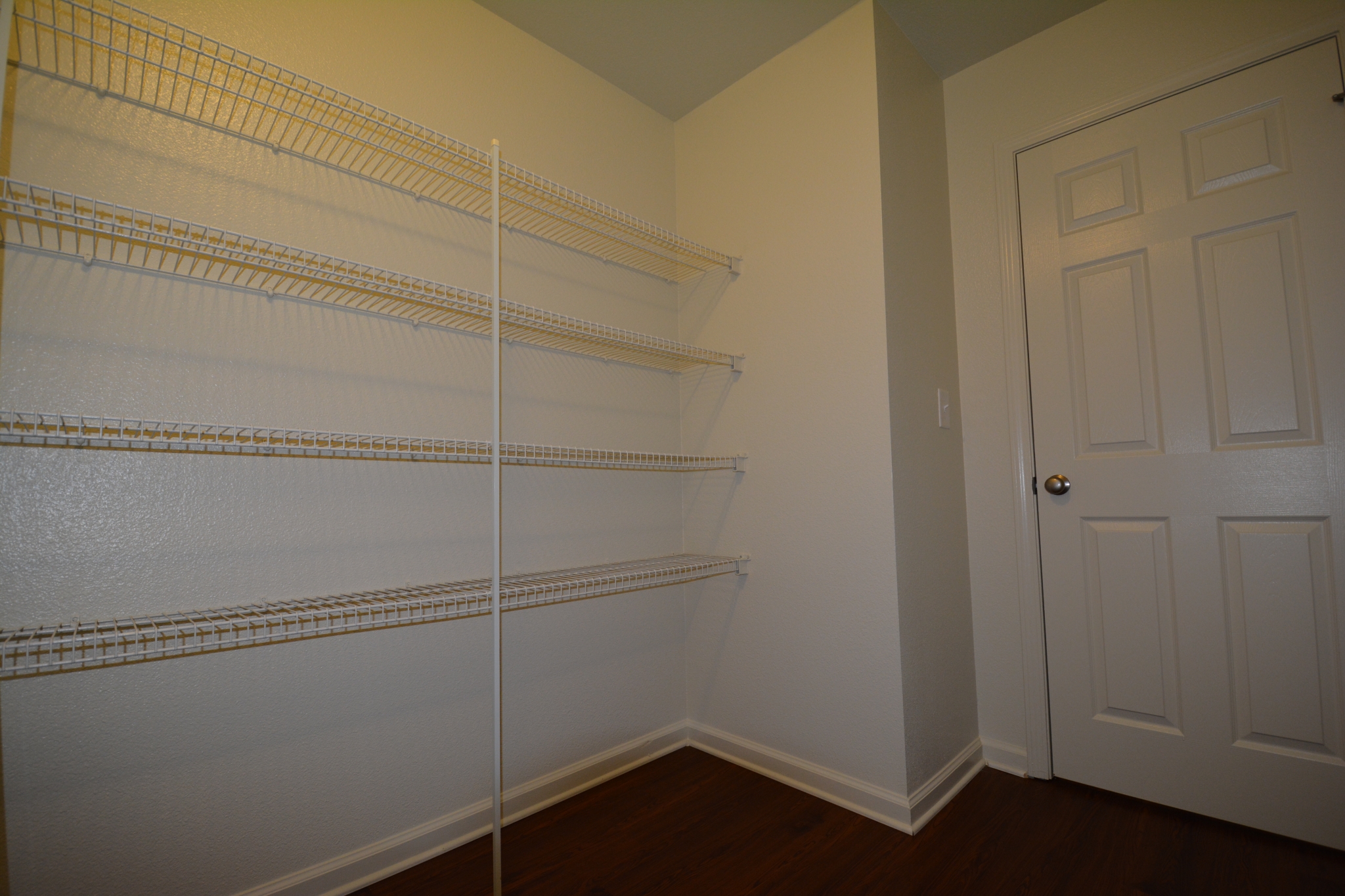 large, walk in closets