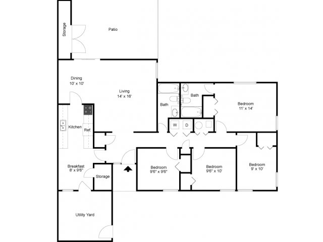 Cavalry Family Housing | Comanche I Floor plan