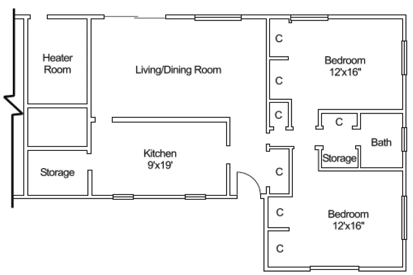 Campbell Crossing 2 bedroom renovated