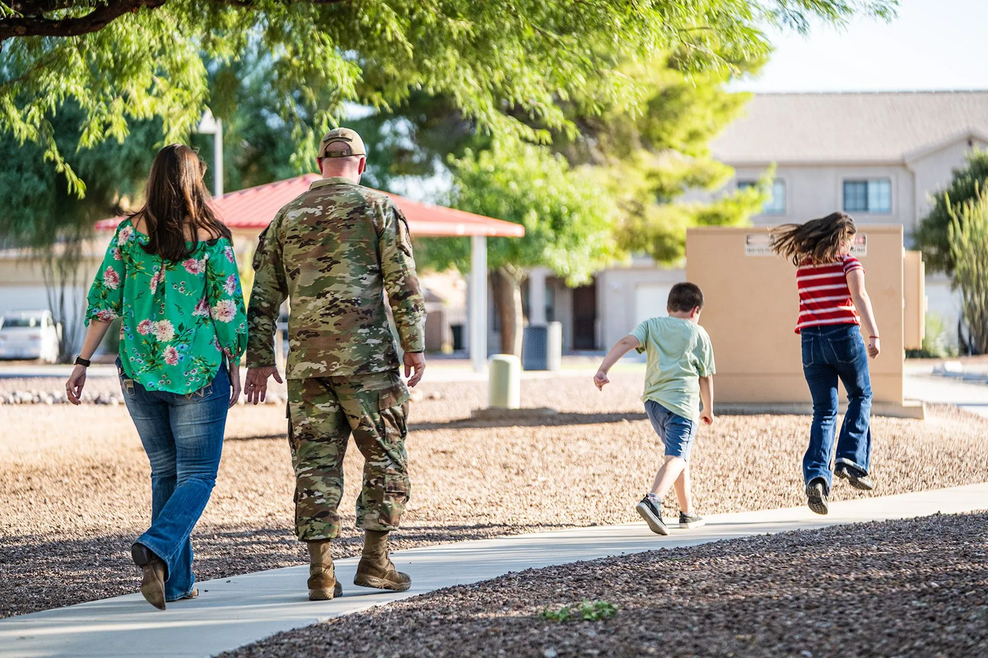 Walking trails at Soaring Heights Communities at Davis-Monthan AFB