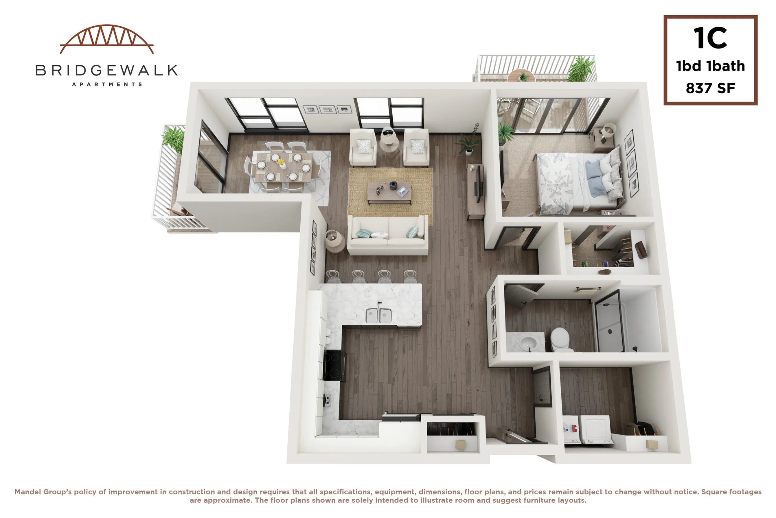 1 Bedroom 1 Bath