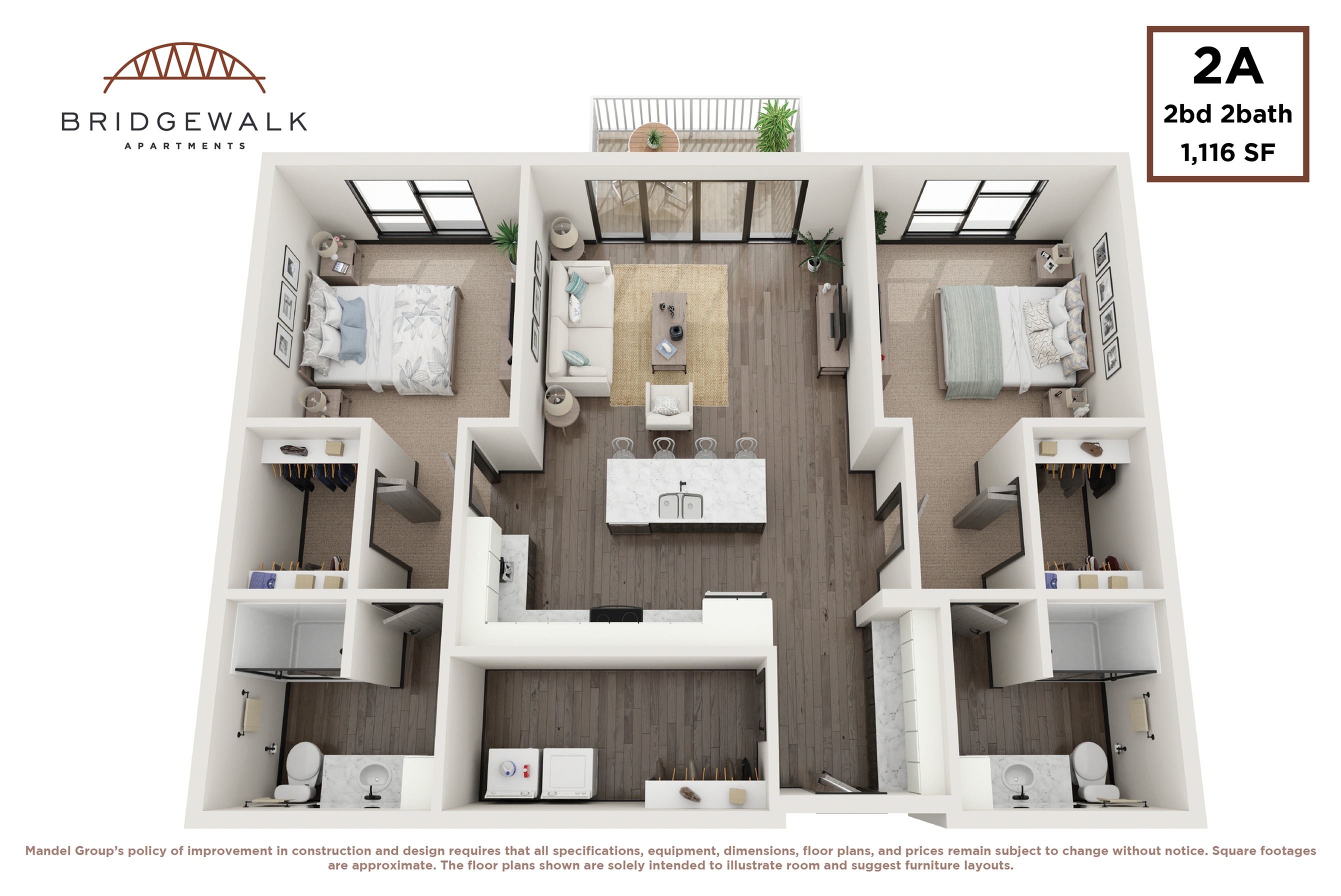 2 Bedroom 2 Bath