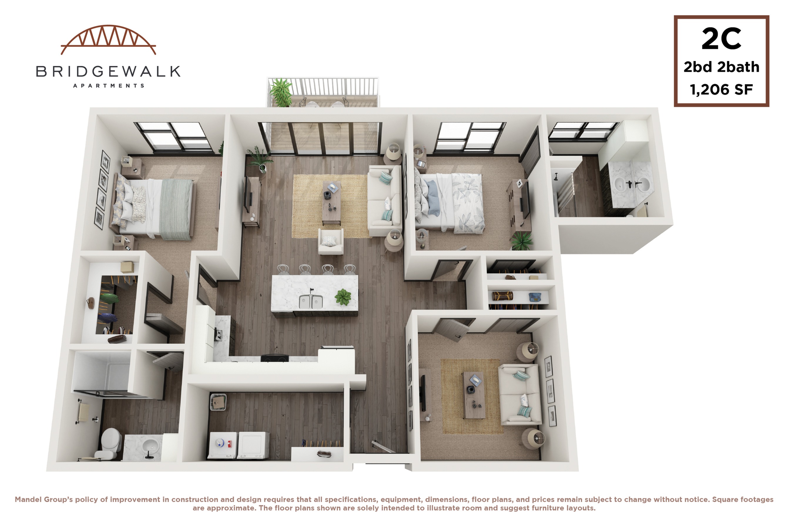 2 Bedroom 2 Bath