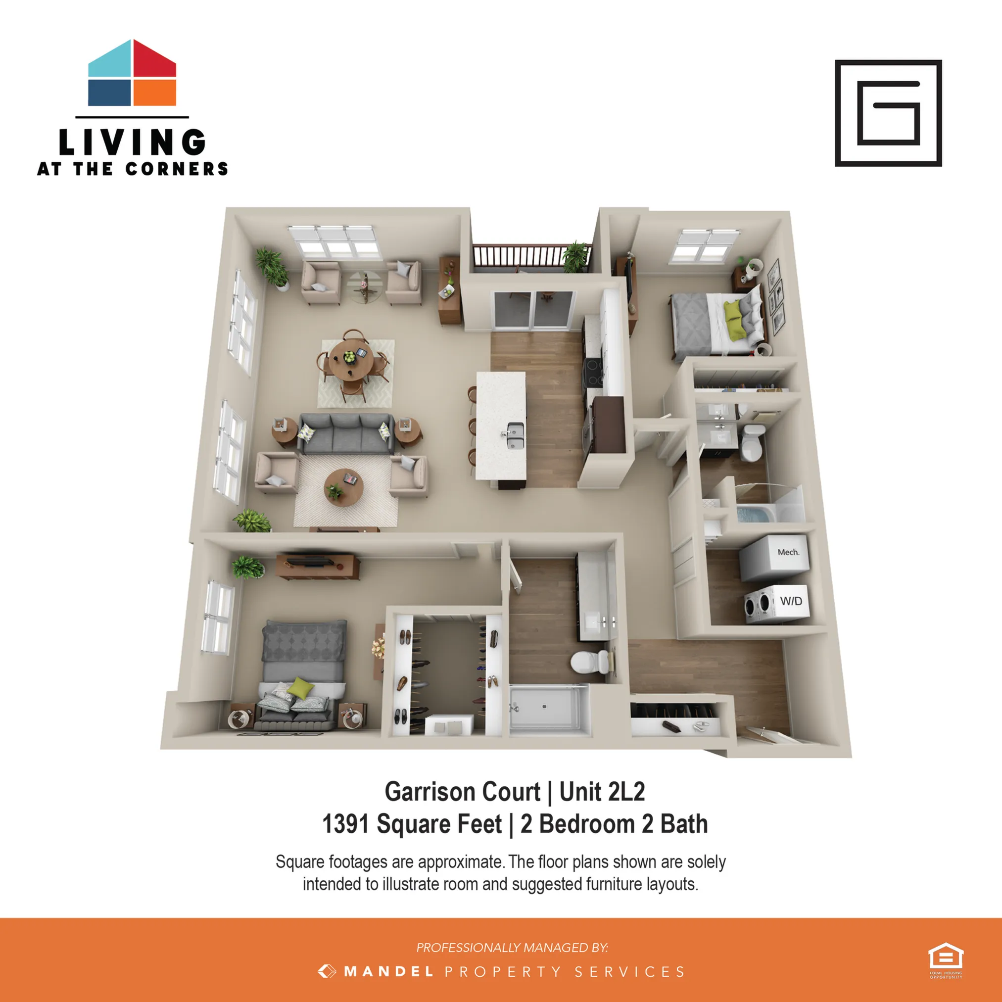 2L2 2 Bed Apartment Corners of Brookfield