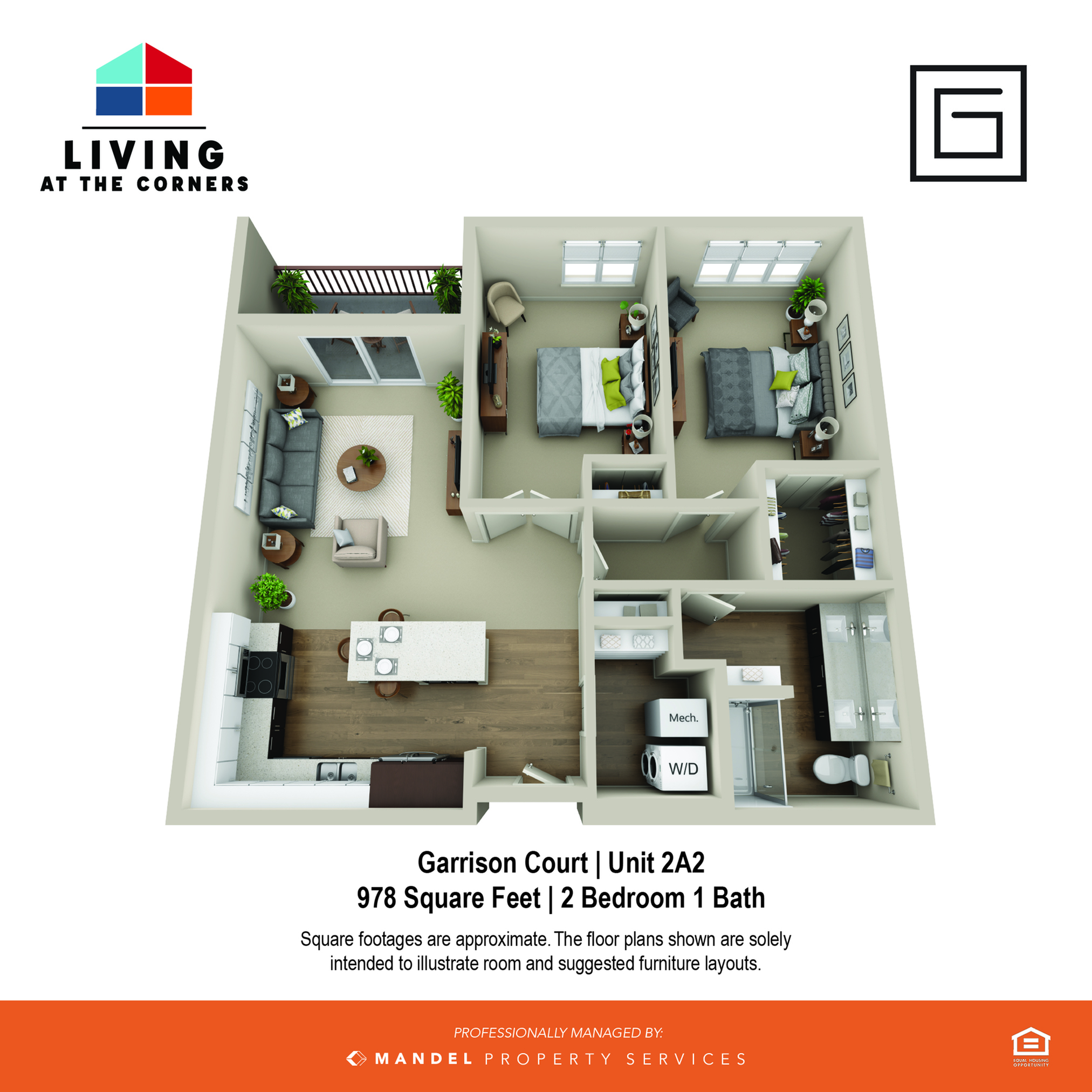 2A2 2 Bed Apartment Corners of Brookfield