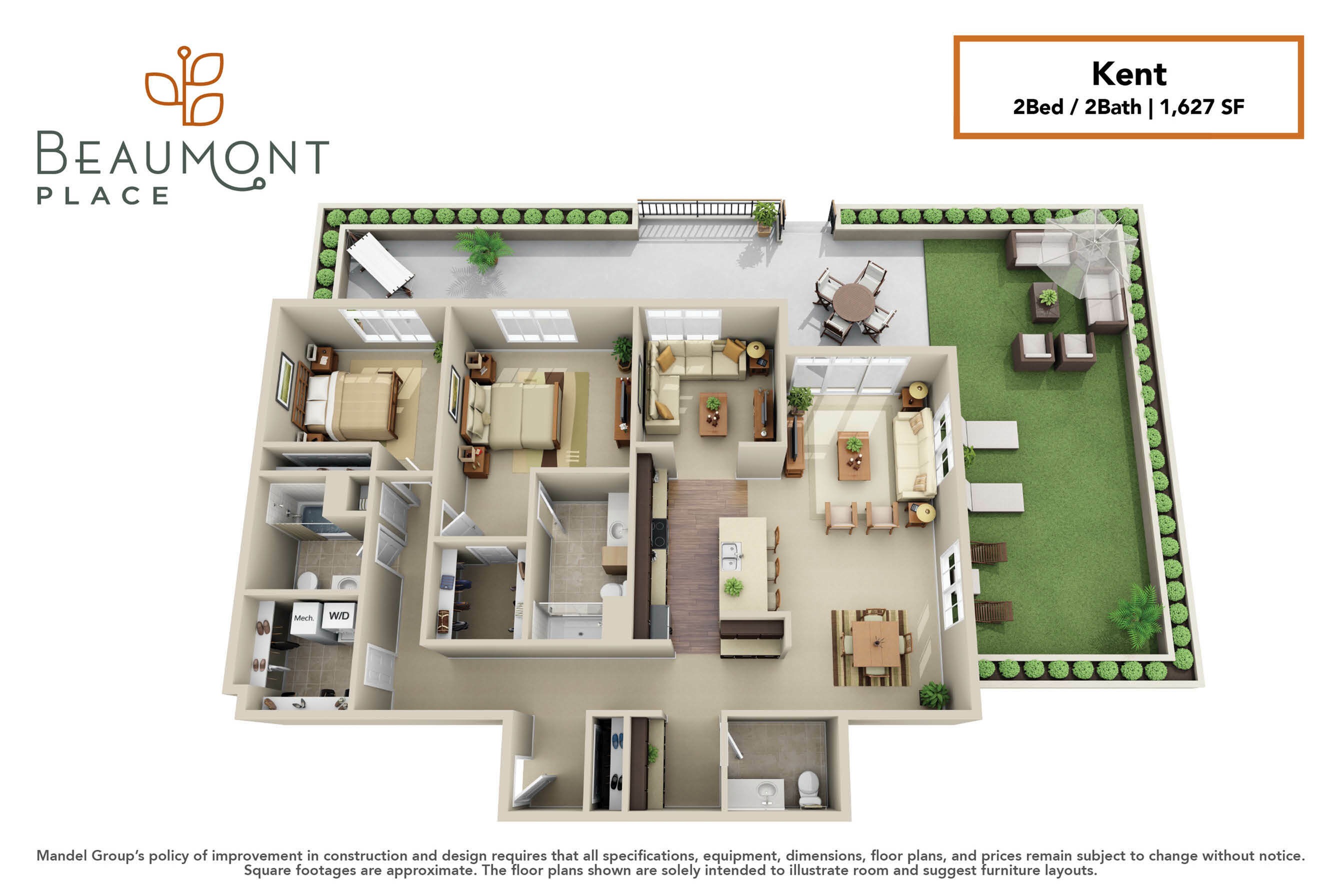 Kent 2 Bed Apartment Beaumont Place Apartments