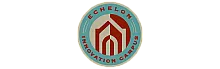 Contemporary logo for Echelon Innovation Campus with striking geometric design and bold color scheme.