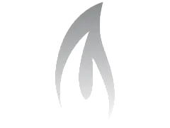 sleek silver flame