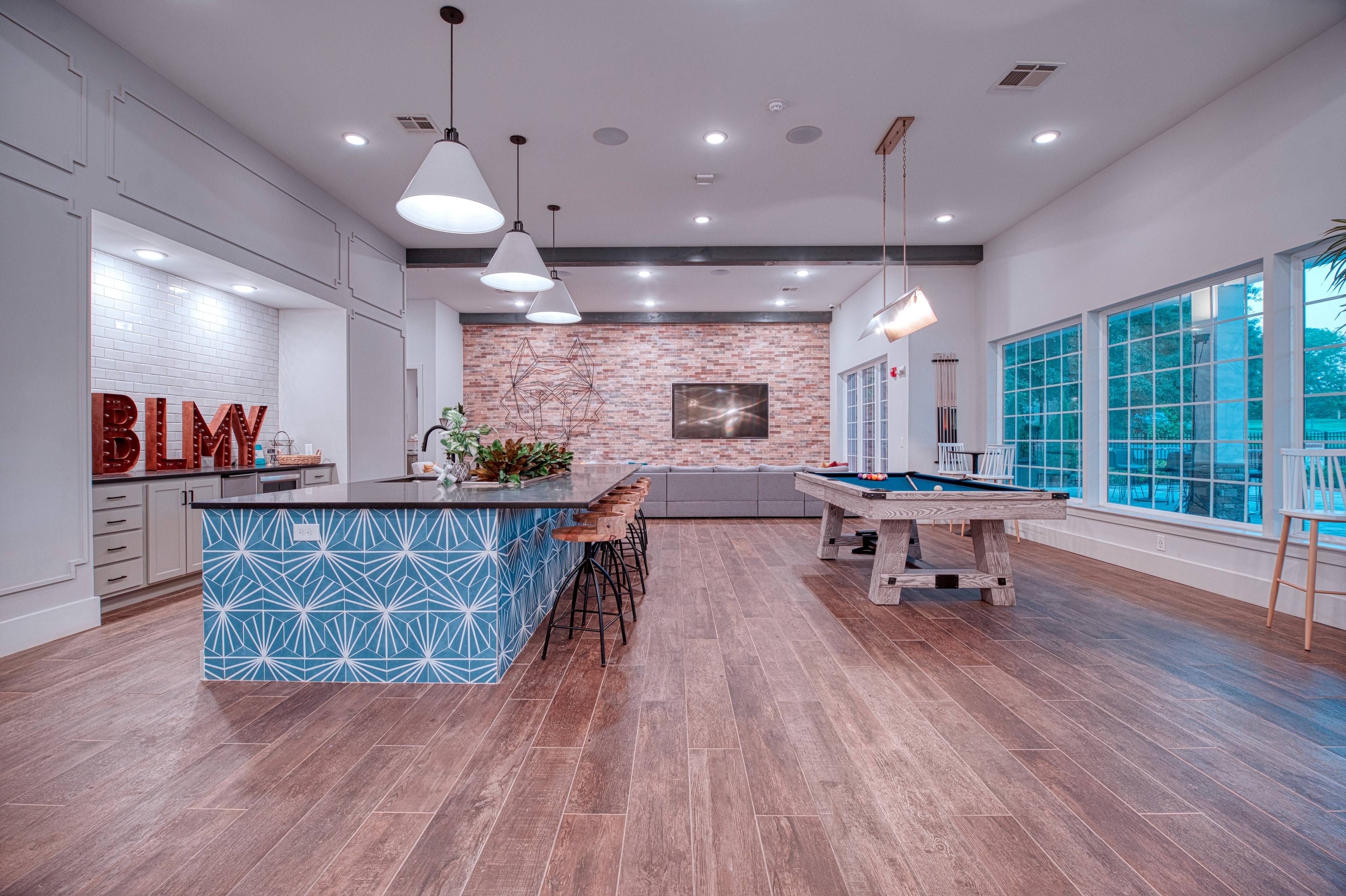 Clubhouse Kitchen | Carrollton GA Apartment For Rent | Bellamy Carrollton