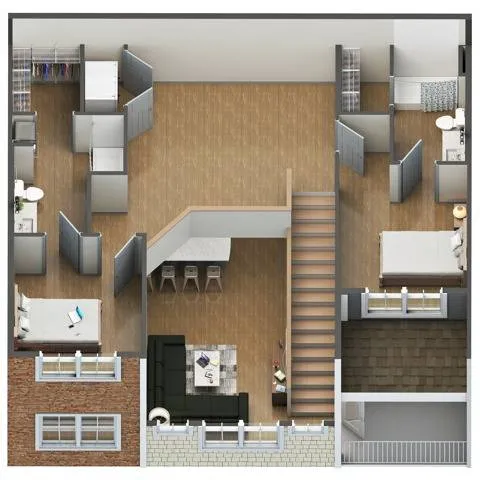 4x4 Loft Second Floor