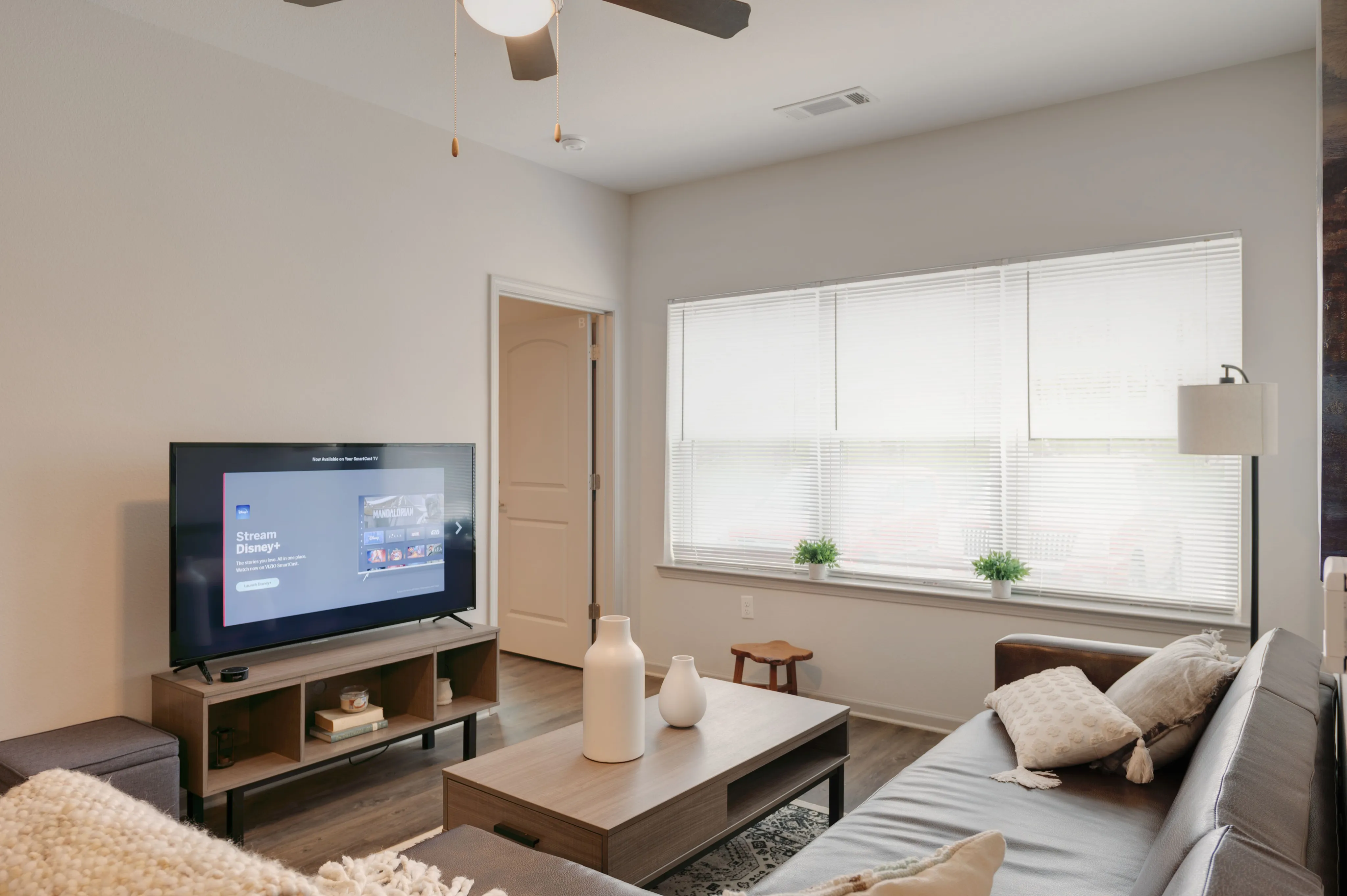 Image of Large Flat Panel Smart TV for Bellamy Florence