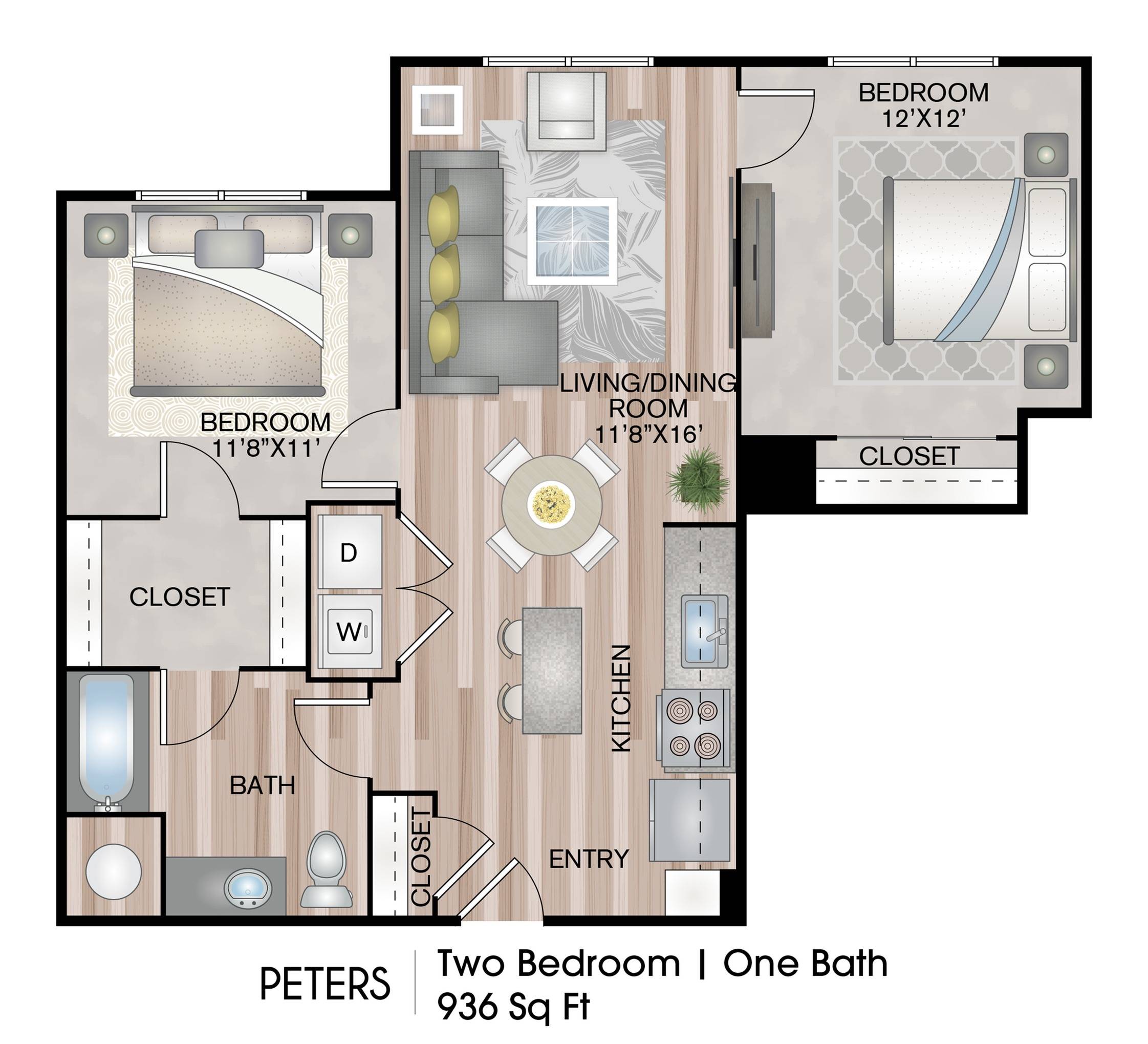 Peters, 2 Bed Apartment