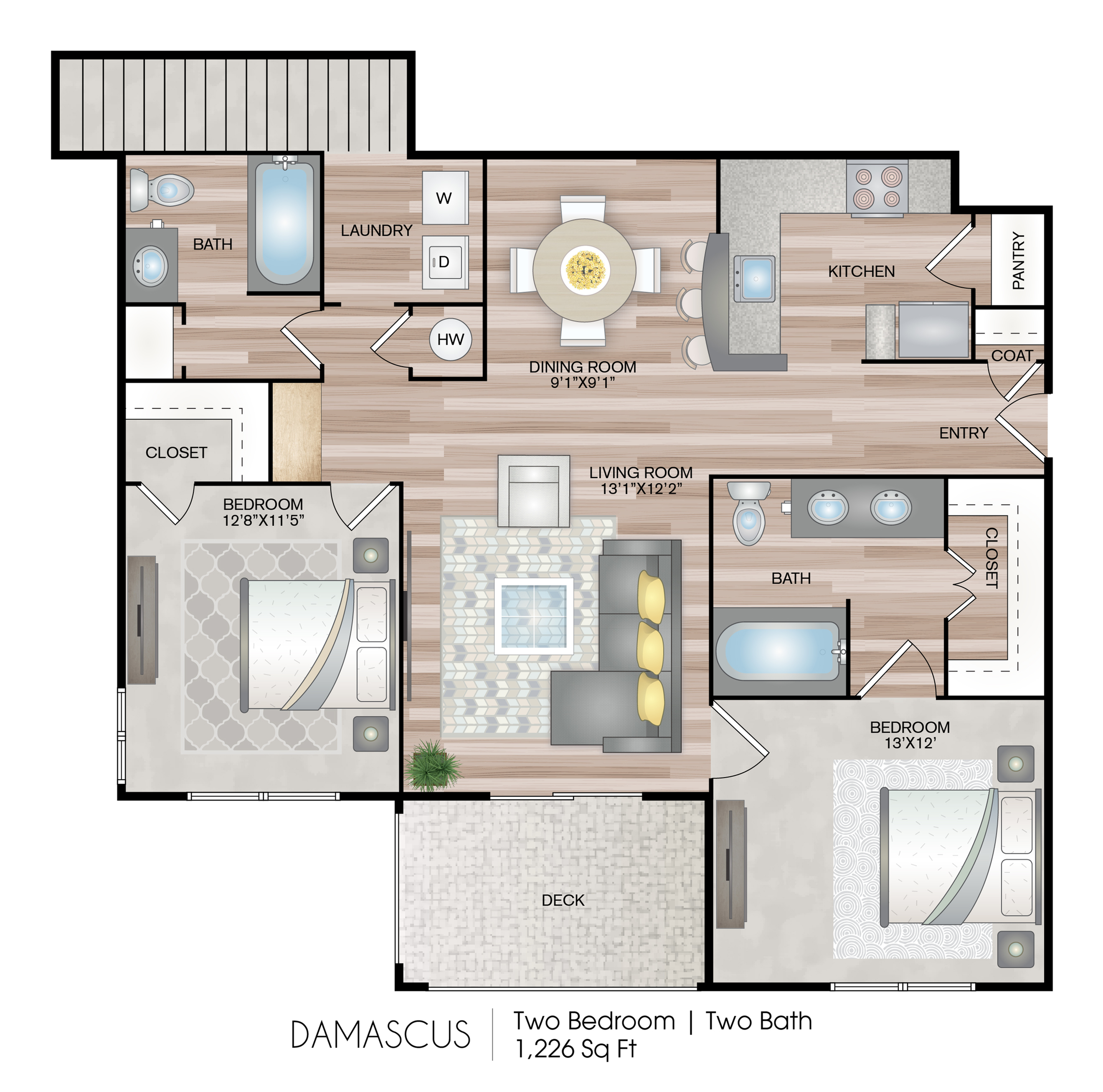 Damascus | 2 Bed Apartment | Hideaway at Greenbrier