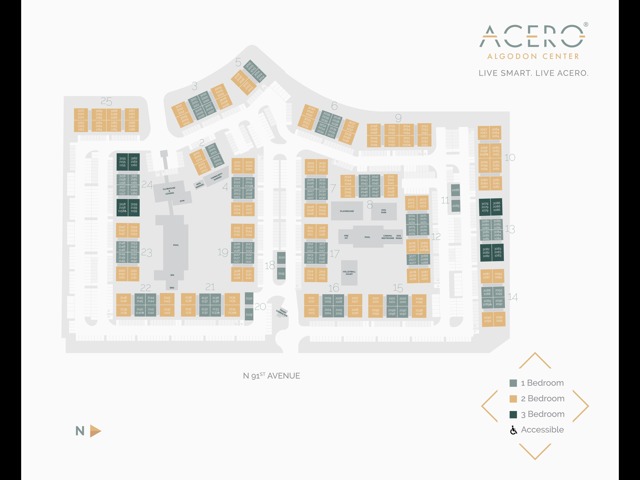 acero at algodon center site map