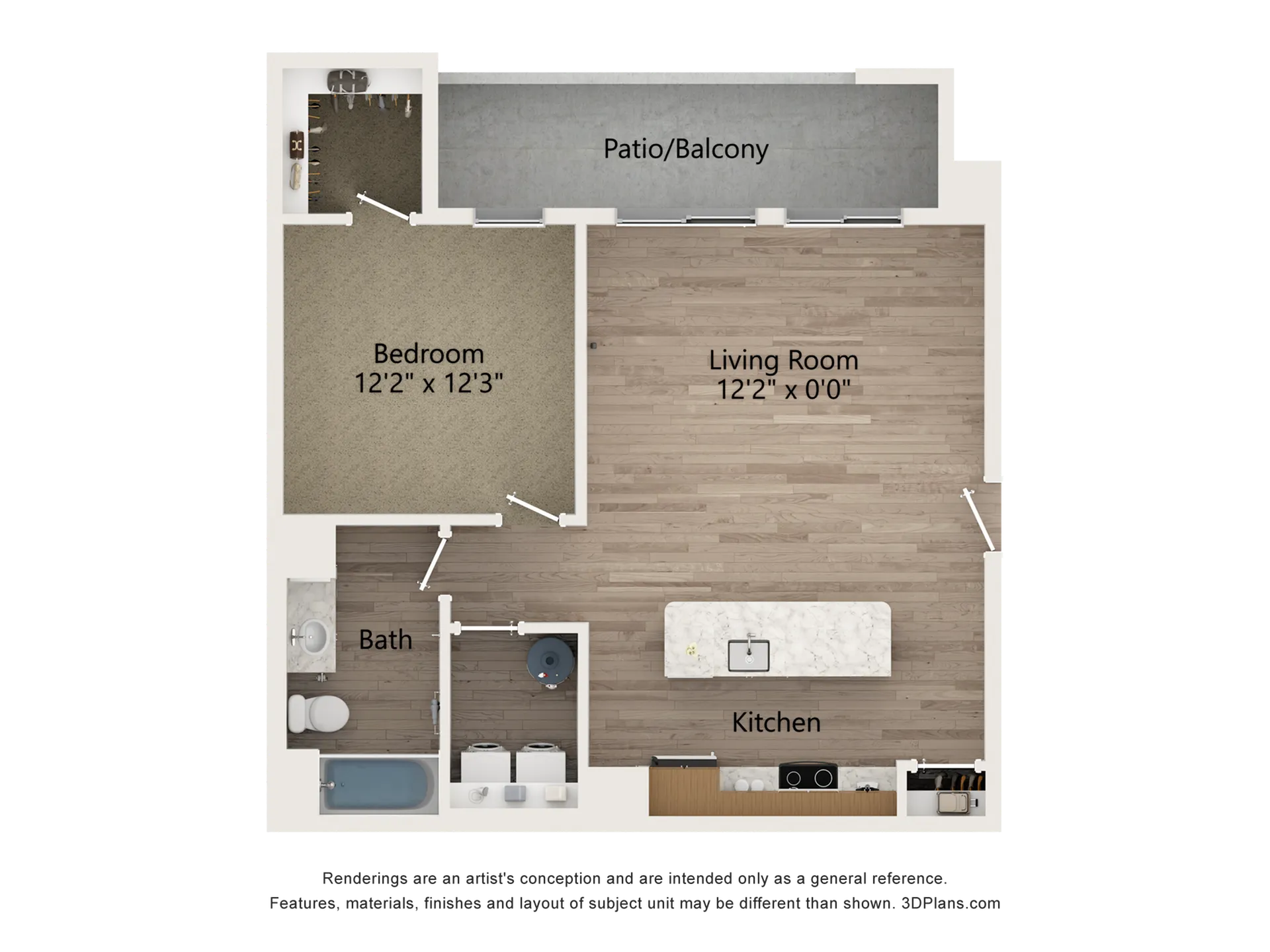 Cobalt 1 Bed Apartment Acero Harvest Station