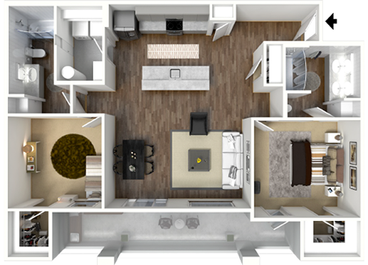 two bedroom apartments in Gilbert, AZ