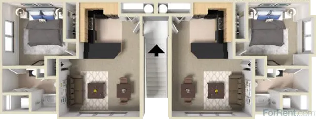 Bronze 3D Floor Plan