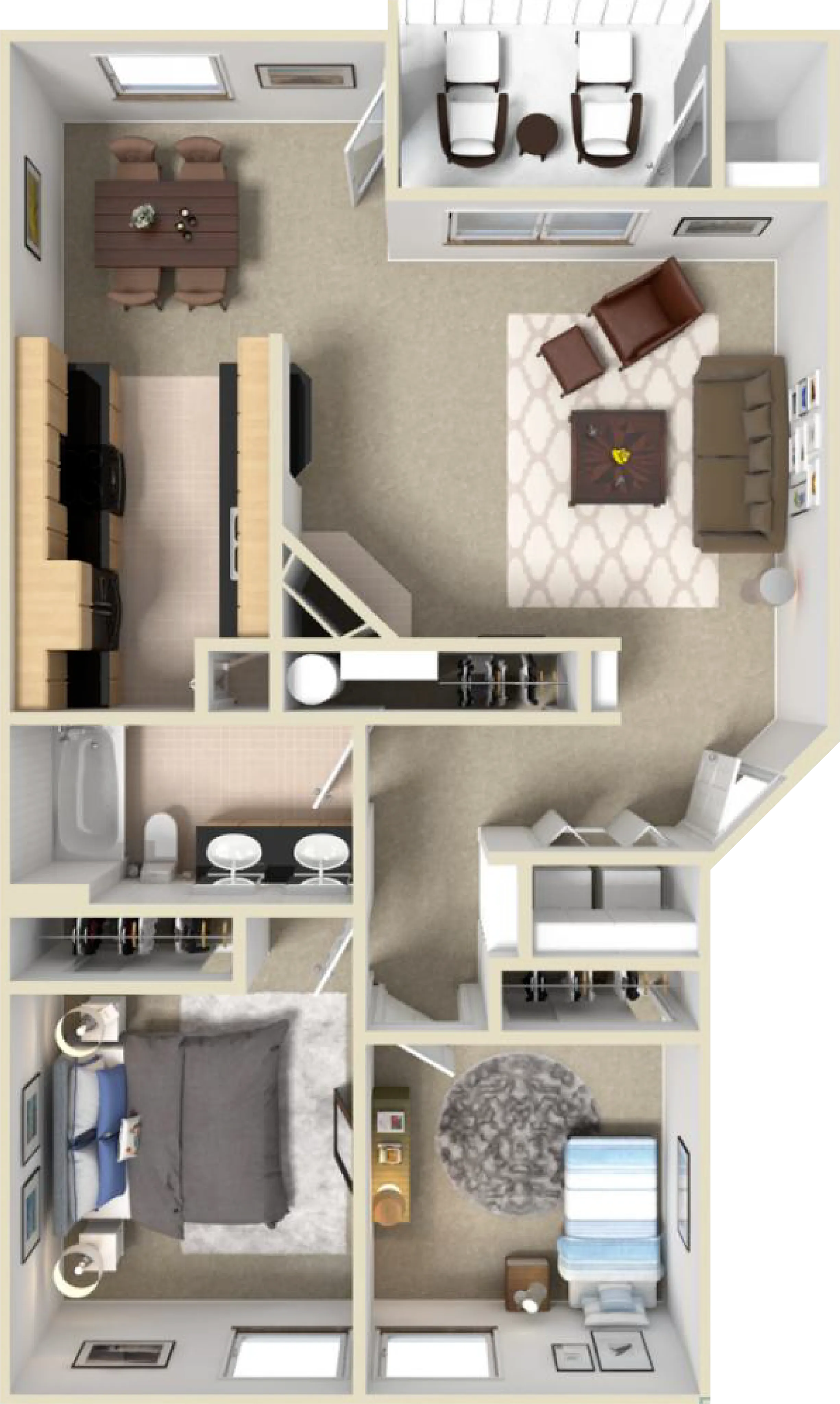 Silver 3D Floor Plan