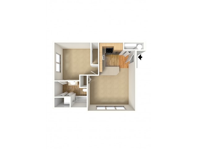 Cedar - 1/1 - Second Floor Only - 569 SF
