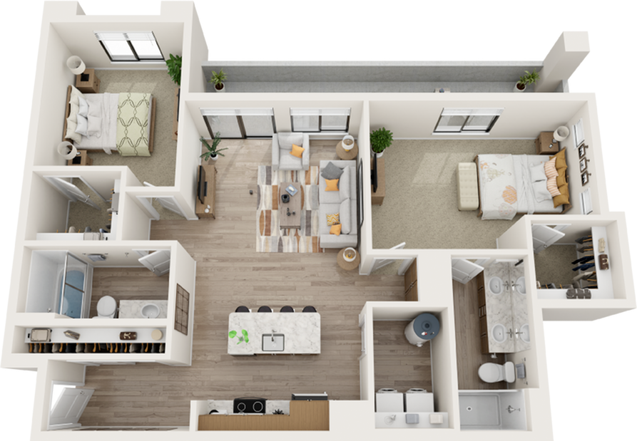 Oxford 2 Bed Apartment Acero Harvest Station ACERO Upscale