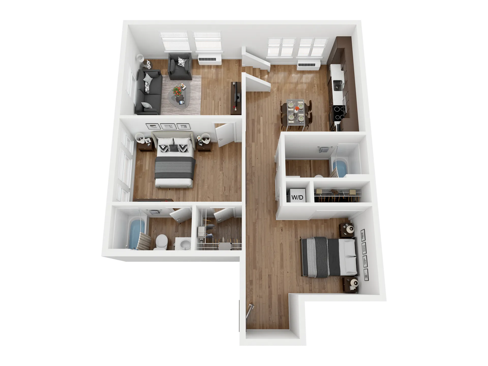 Hawthorne 26 - D1 Floorplan - Sauvie Island