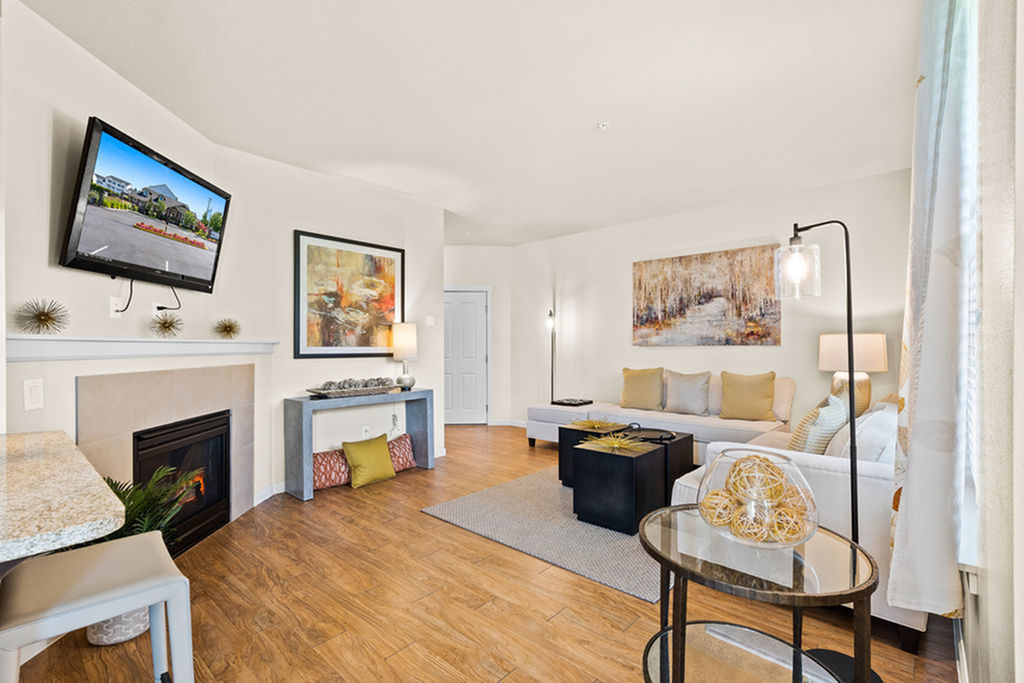 apartment with fireplace