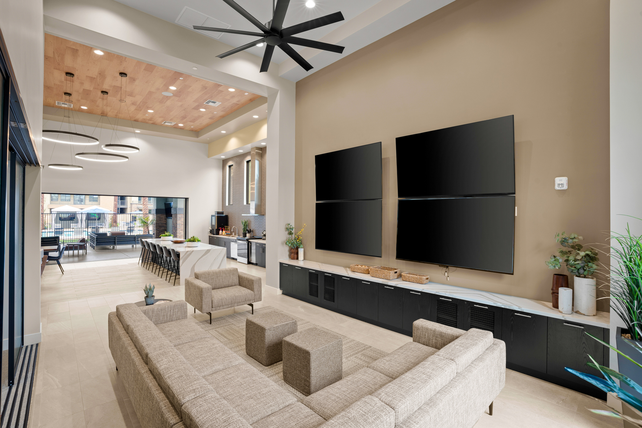 Community Area with TV