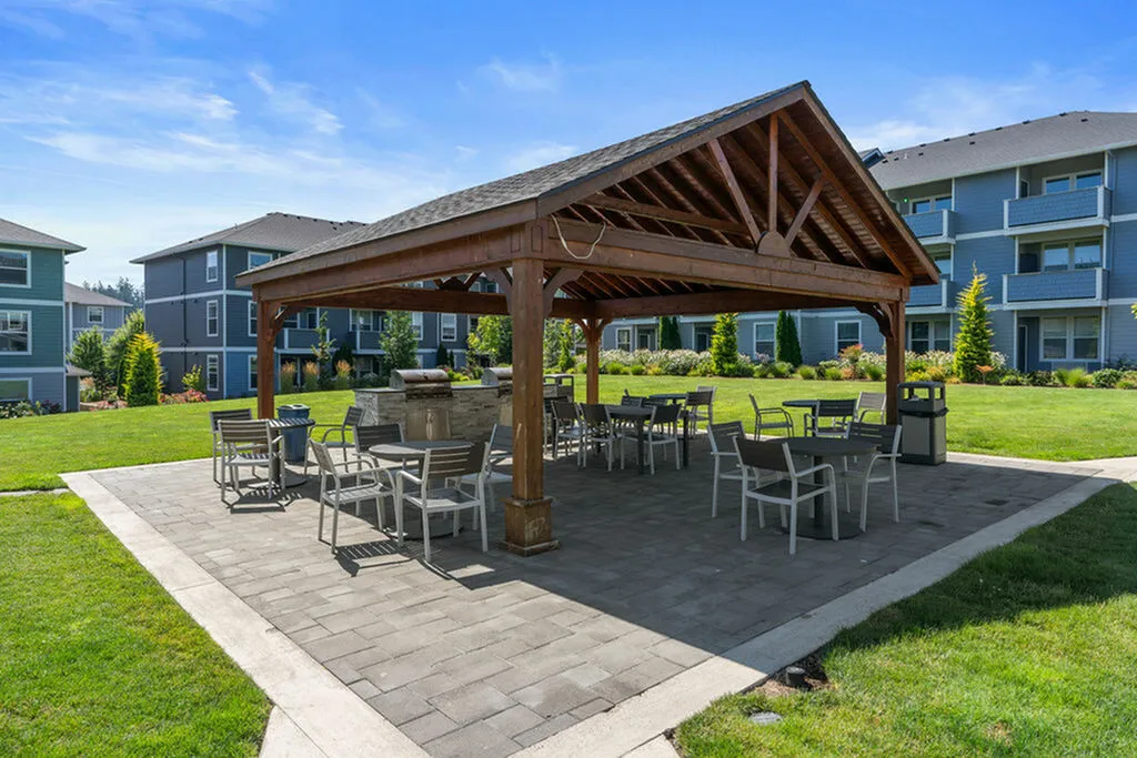 covered BBQ pavillion