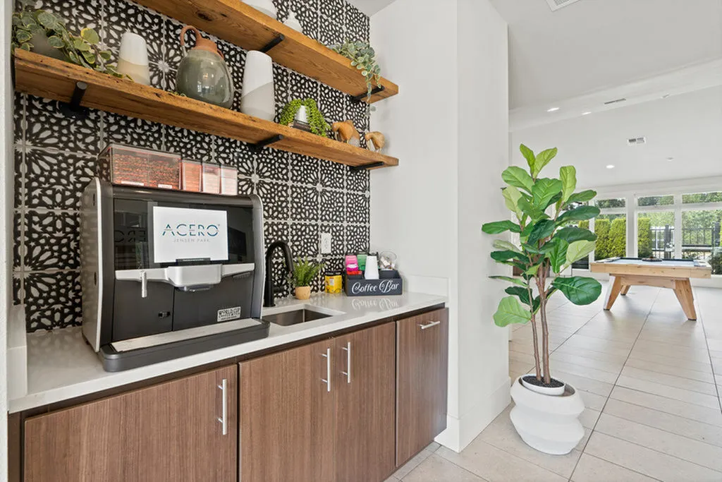 complimentary coffee bar