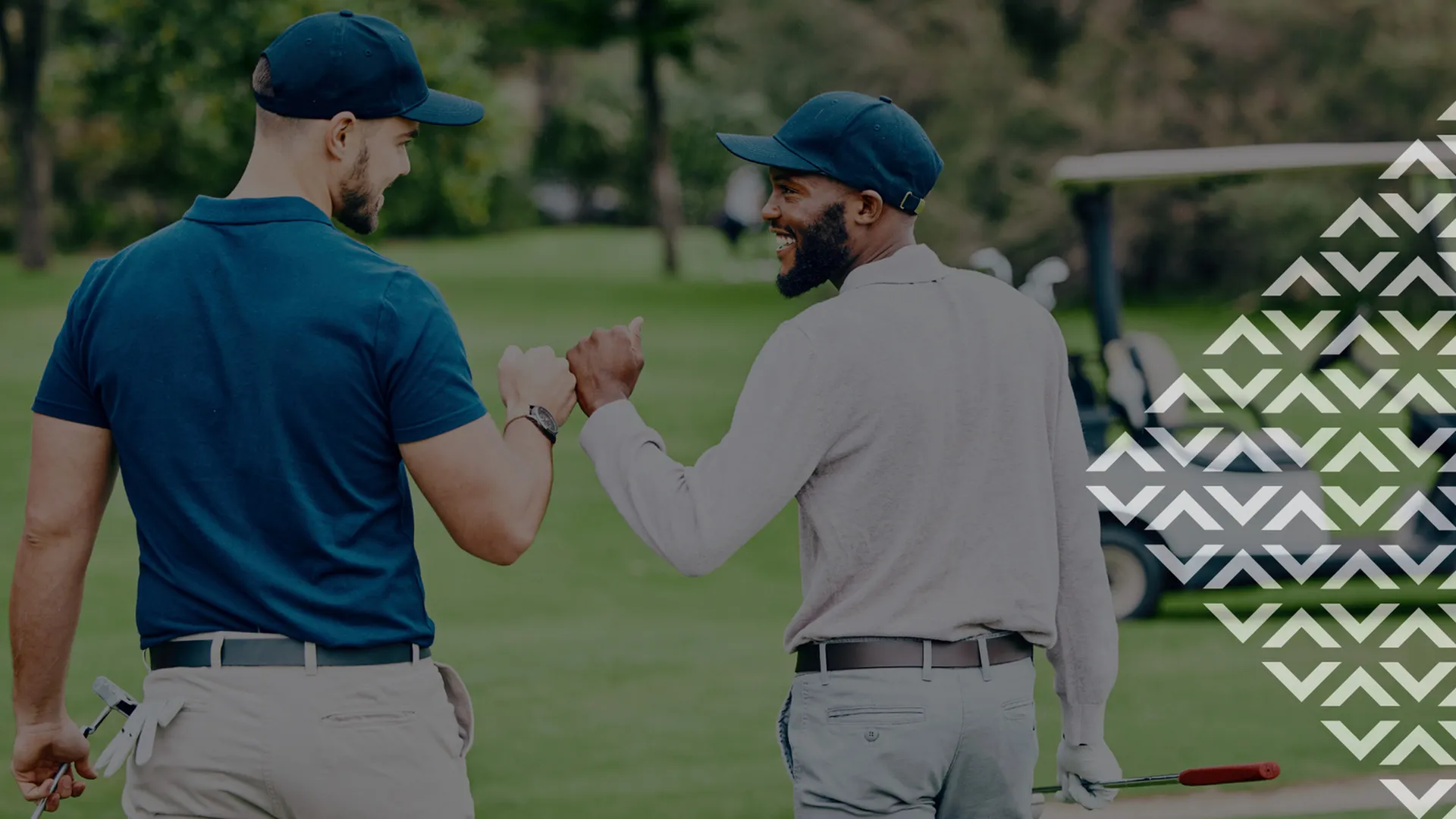 friends golfing